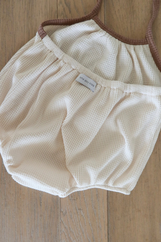 waffle bubble romper