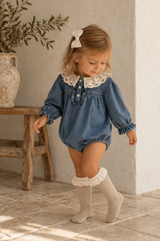 Margot Denim Romper