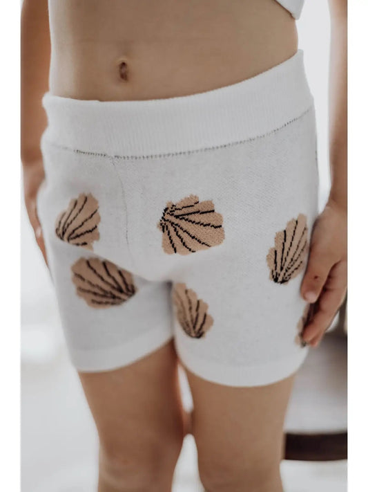 shell knitted shorts