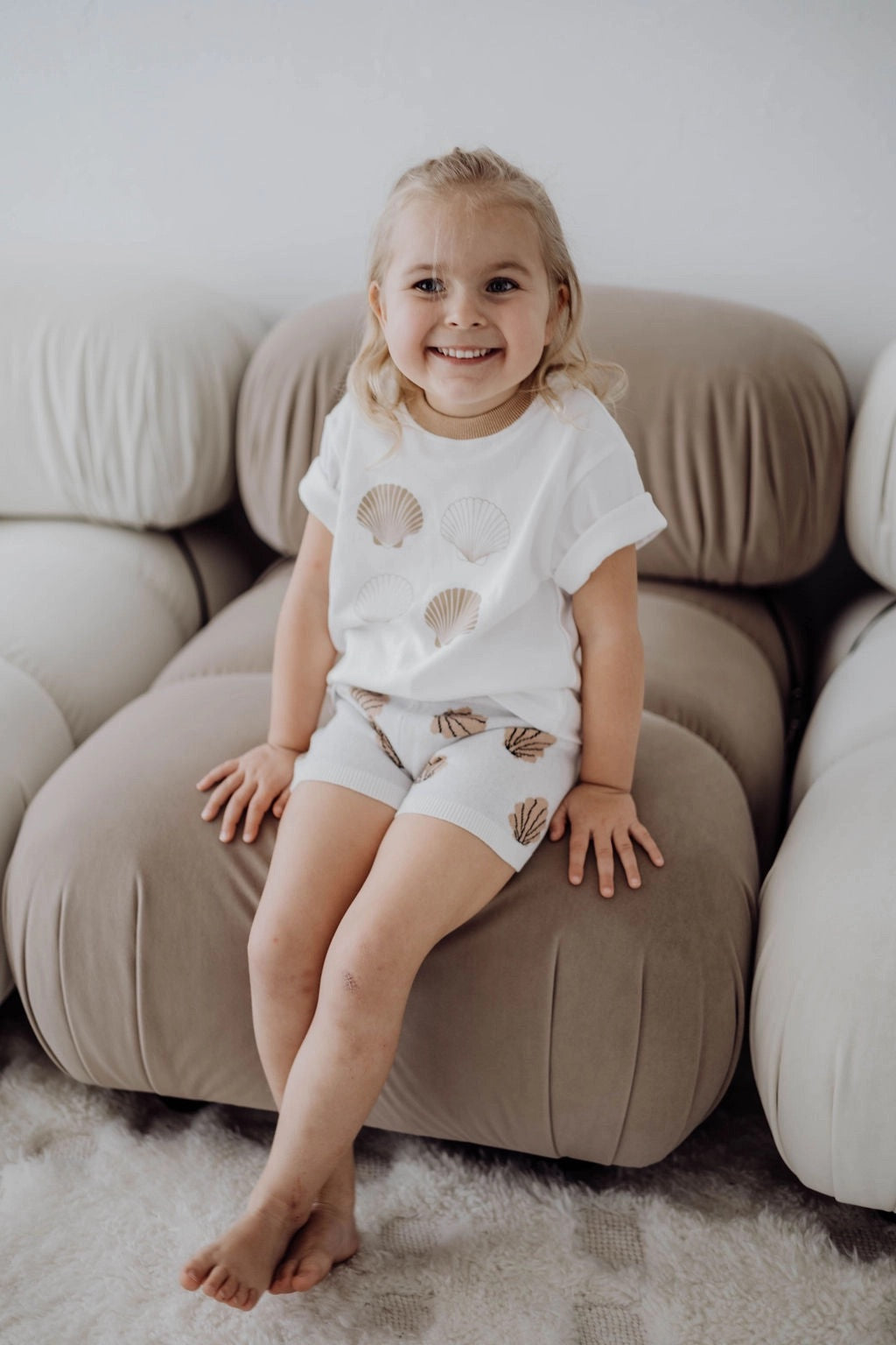 shell knitted shorts