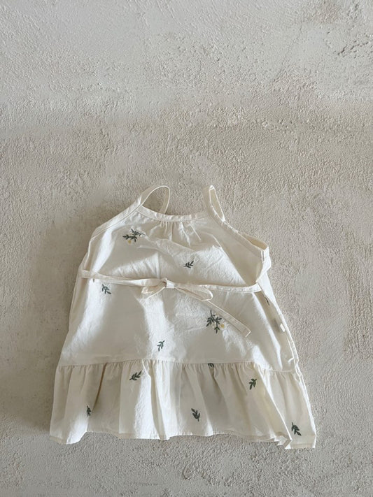 flor embroidery dress - kids