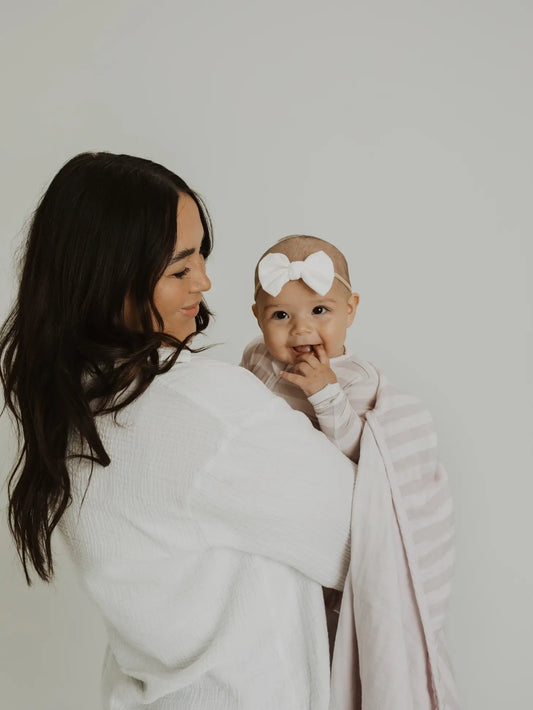 striped 100% cotton muslin quilt