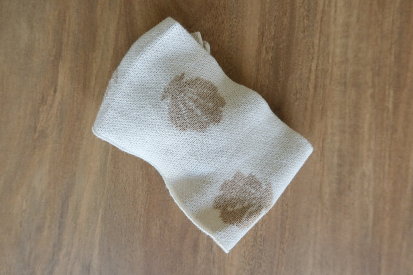 knitted seashell bow - one size