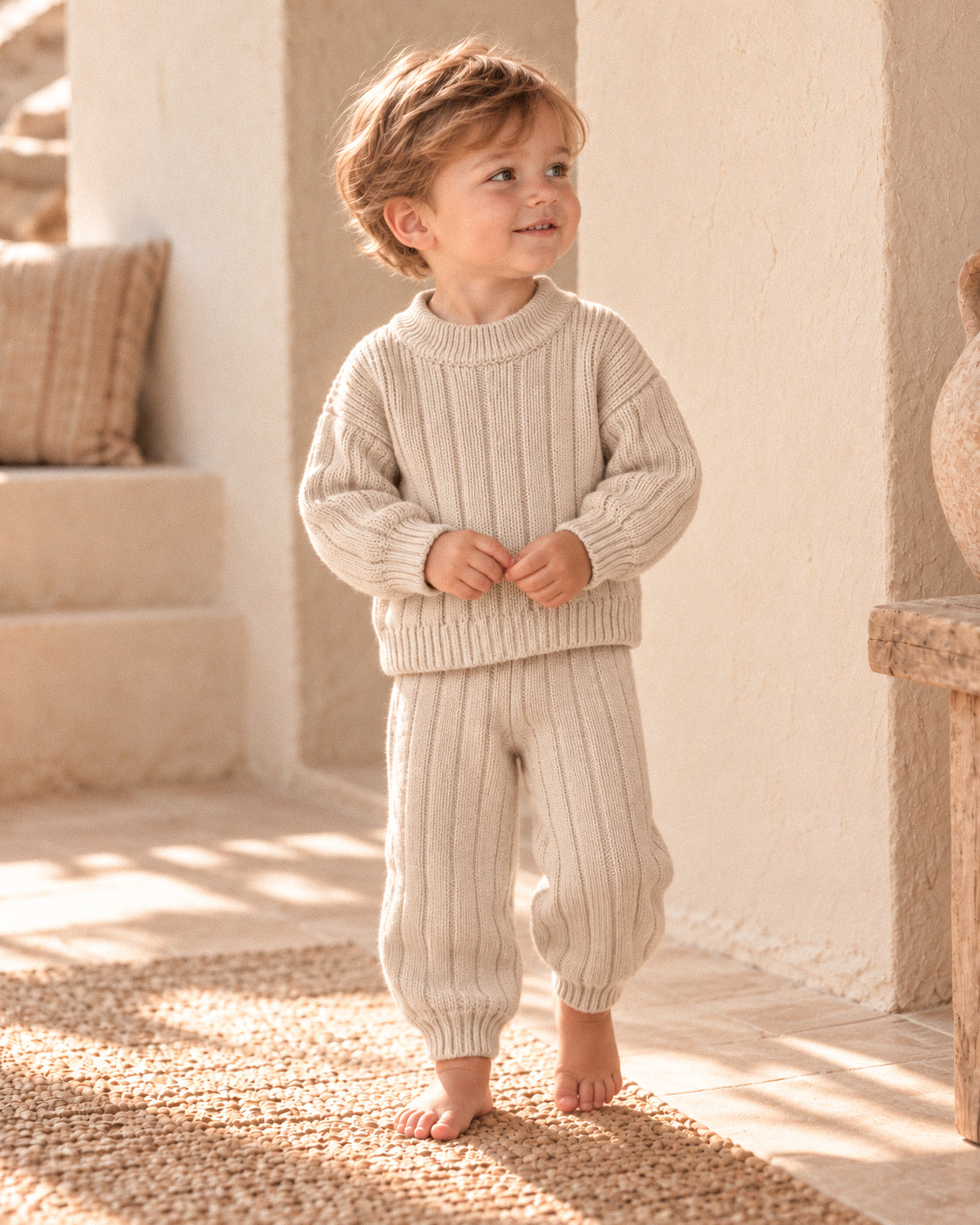 RIBBED KNIT SET