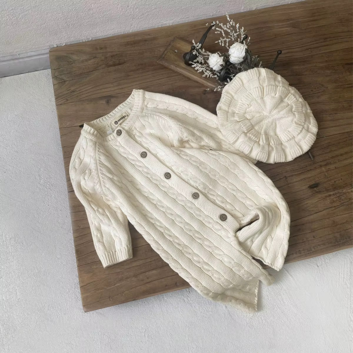 Cable Knit Romper