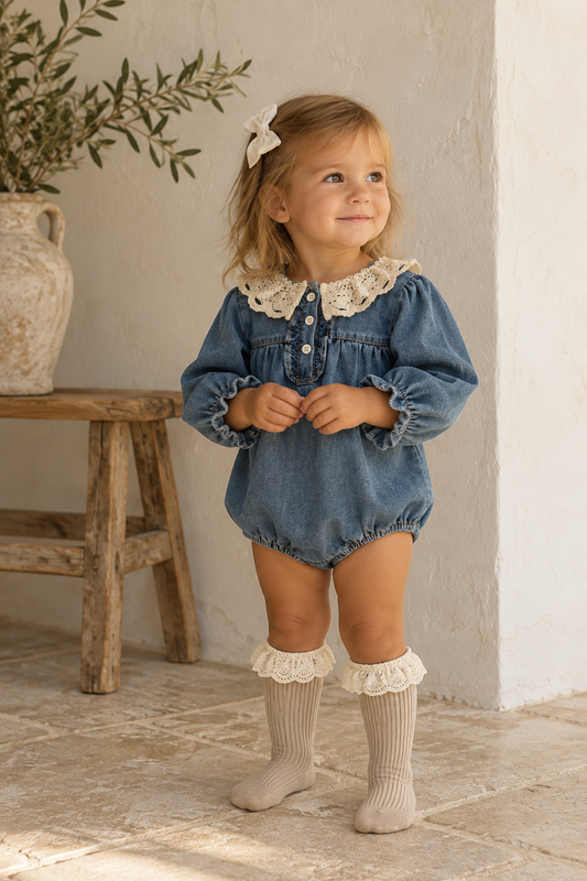 Margot Denim Romper