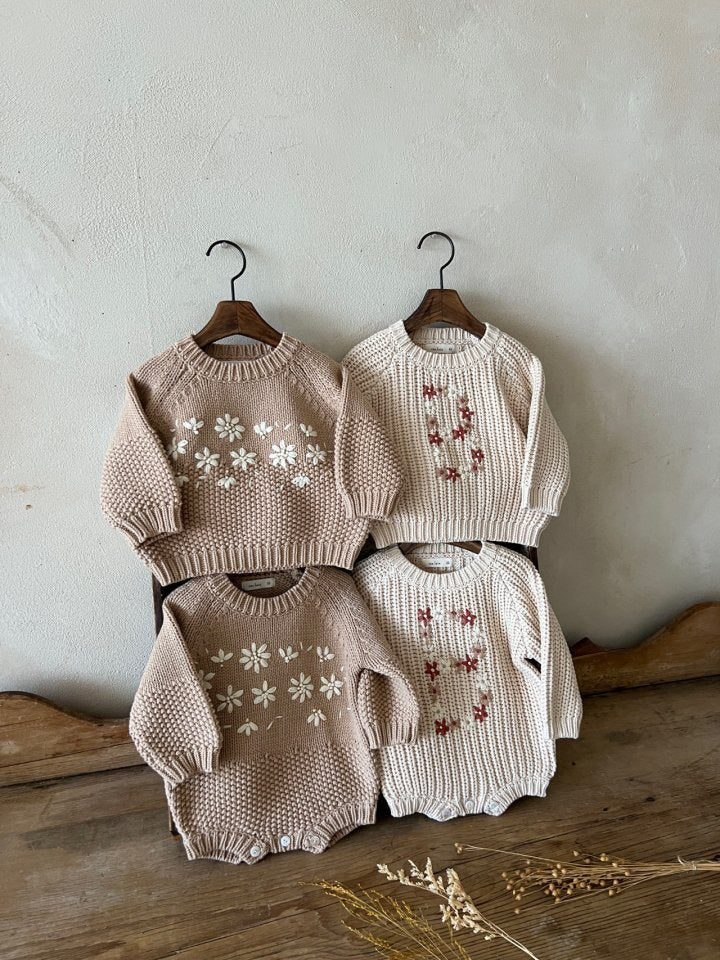 daisy knit sweater