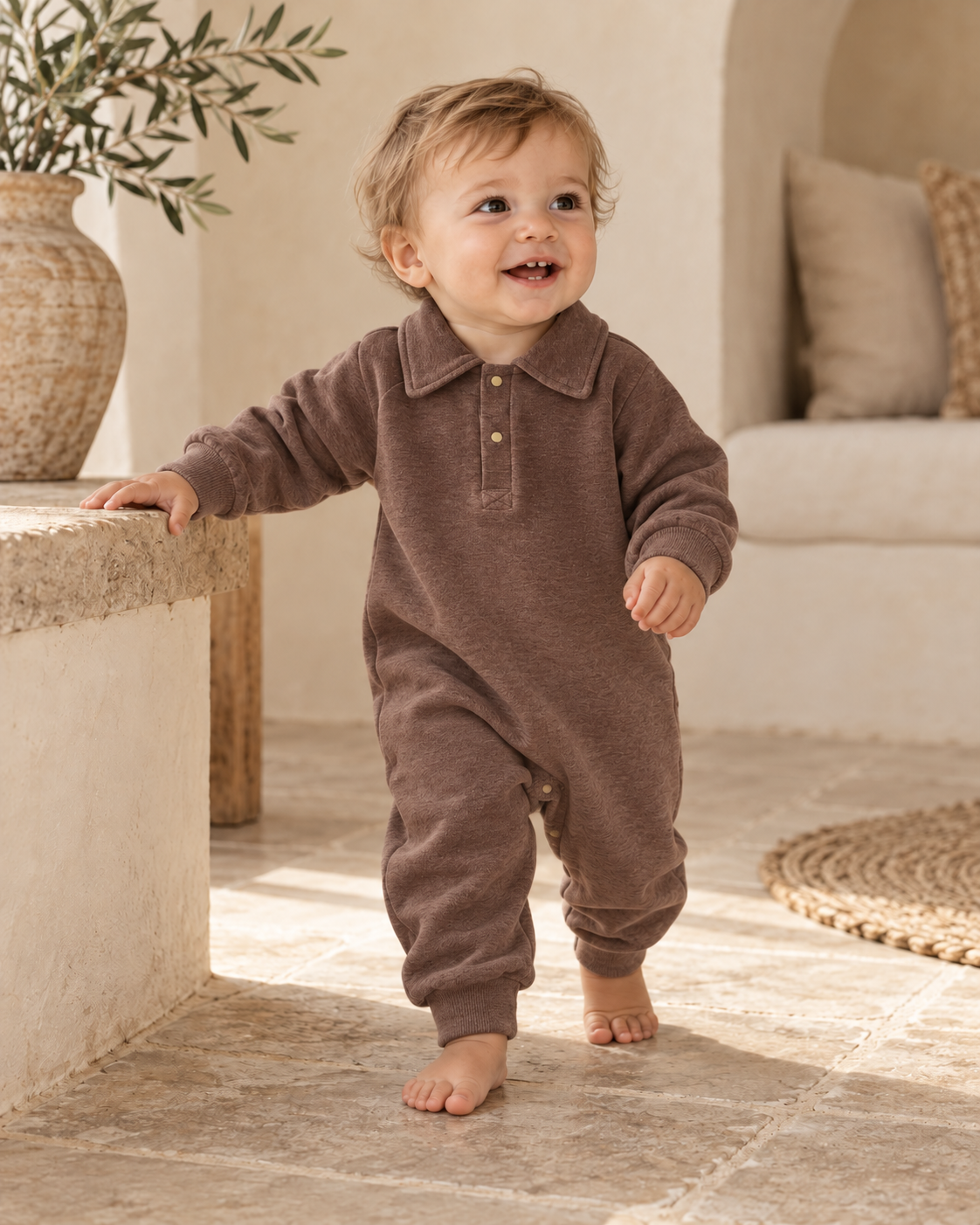 Theo Collared Romper