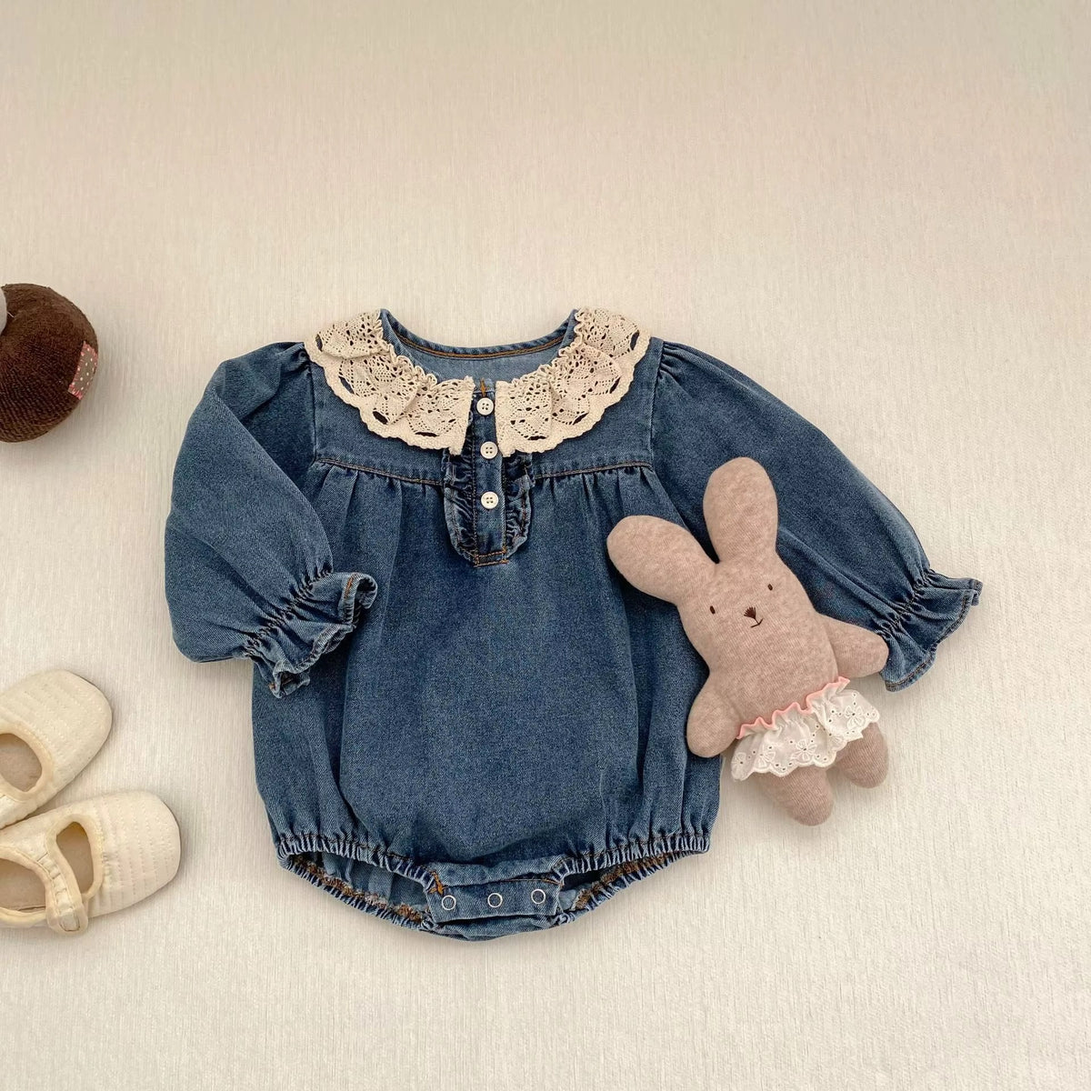 Margot Denim Romper