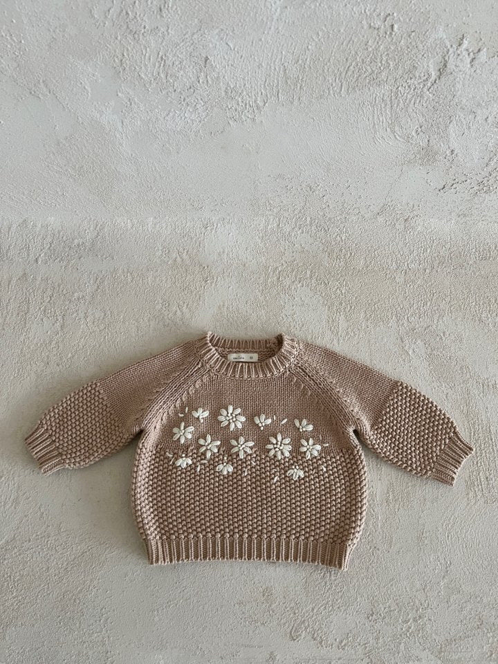 daisy knit sweater