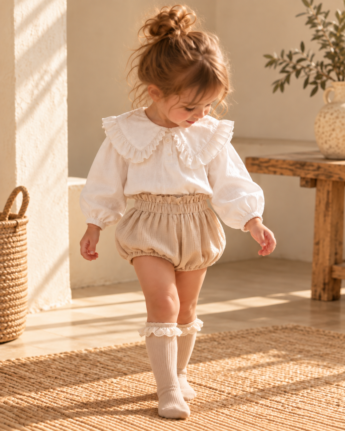 Eloise Ruffle Collar Blouse
