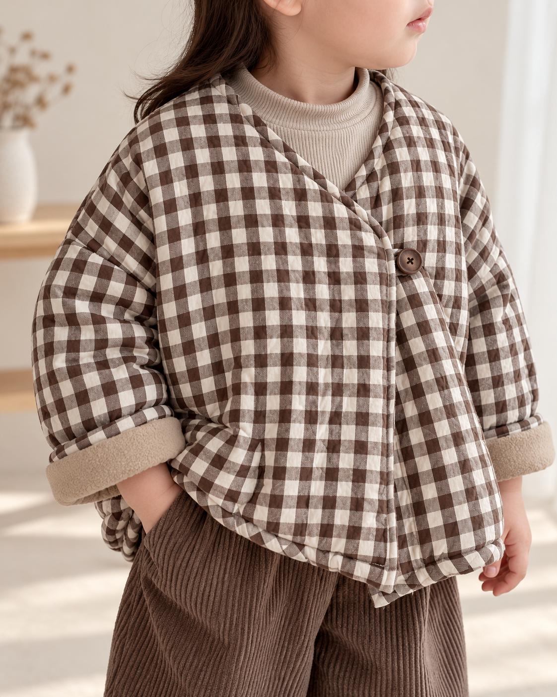 Gingham Quilted Jacket