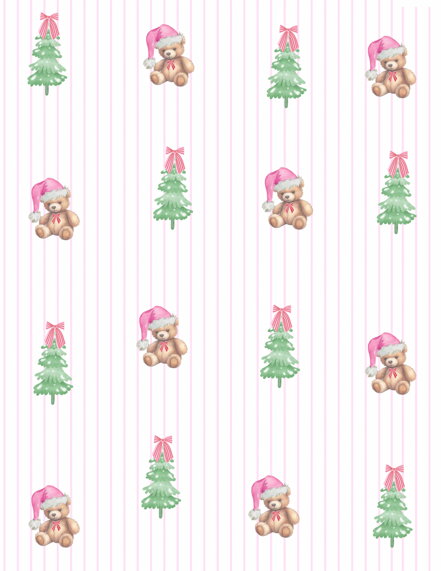 bear christmas bamboo set - pink