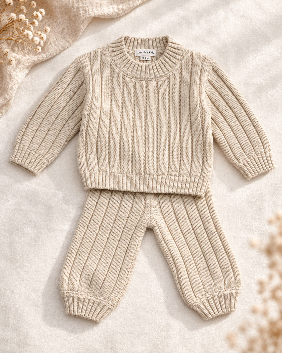 RIBBED KNIT SET