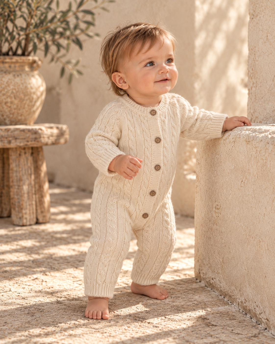 Cable Knit Romper