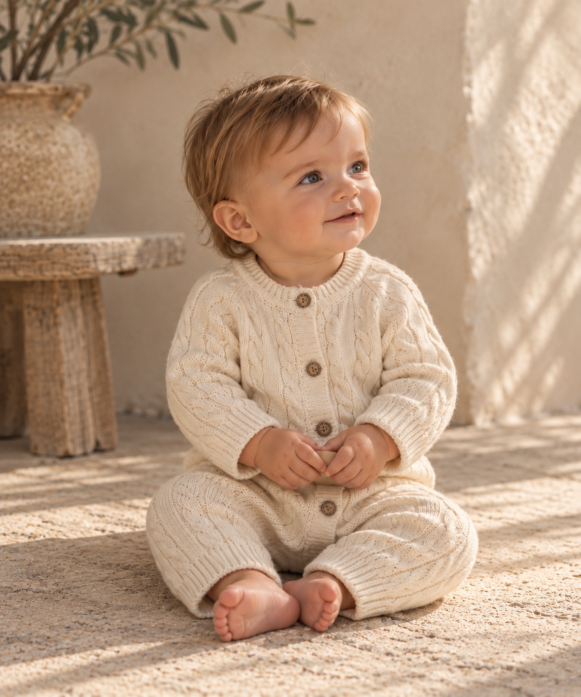 Cable Knit Romper