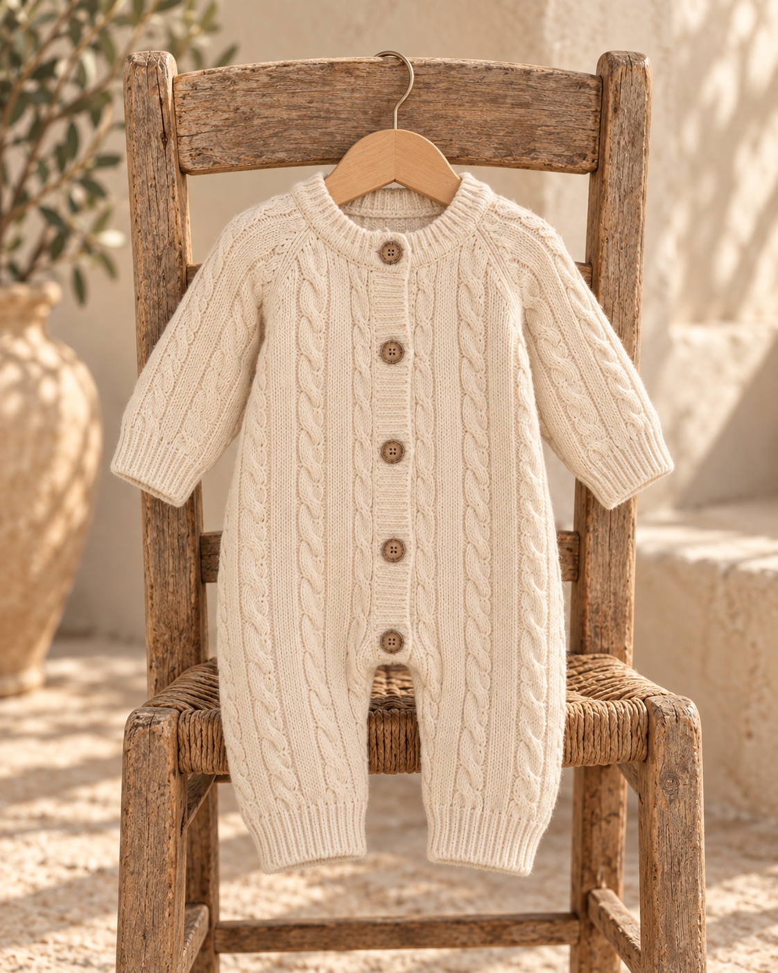 Cable Knit Romper
