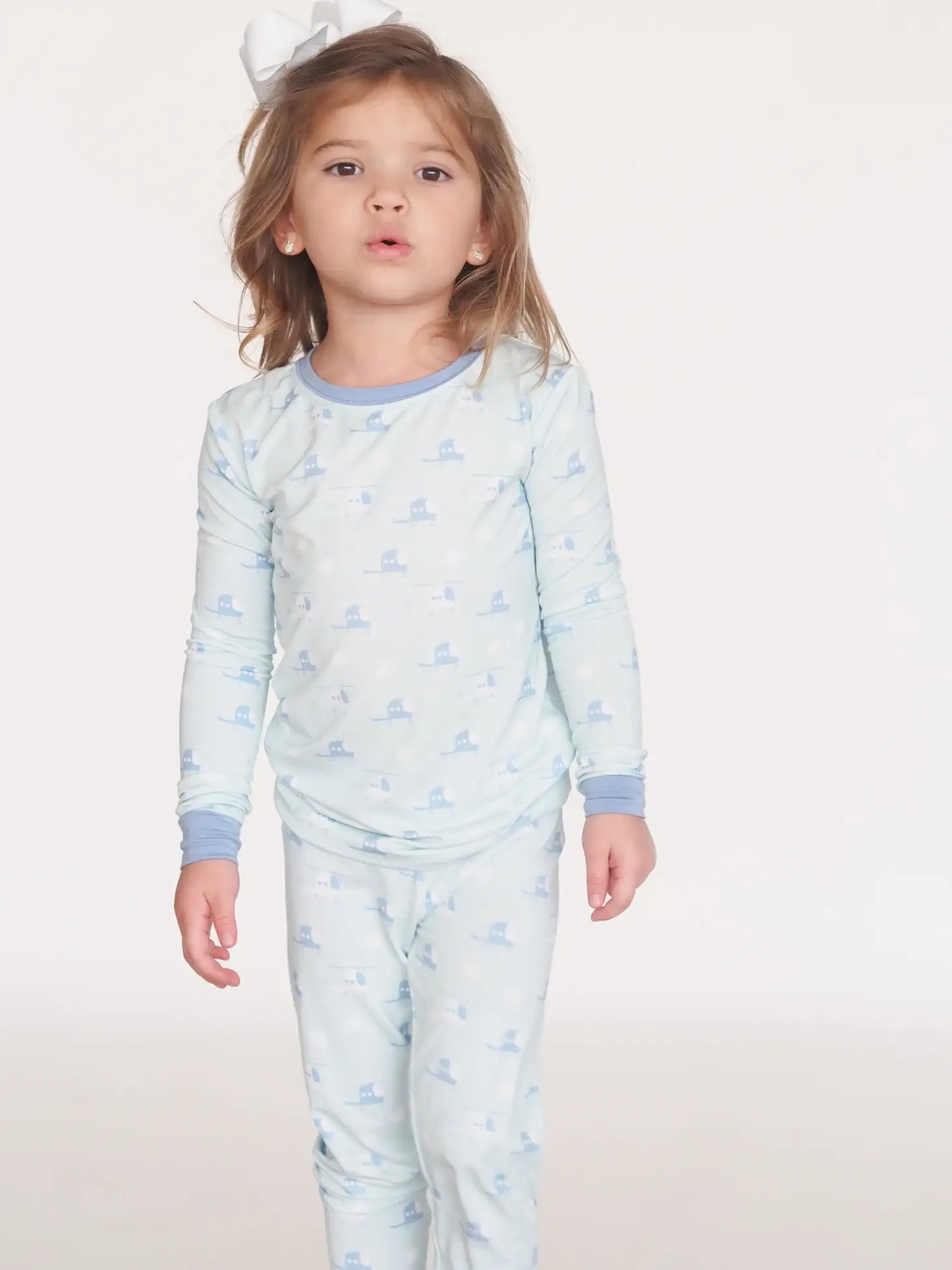 helicopter bamboo pajama set